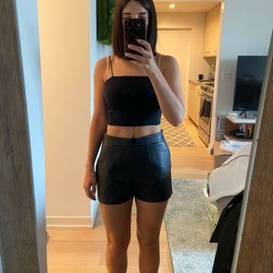 Express Faux Leather Shorts
